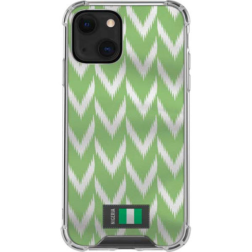 Nigeria Soccer Flag iPhone 14 Clear Case